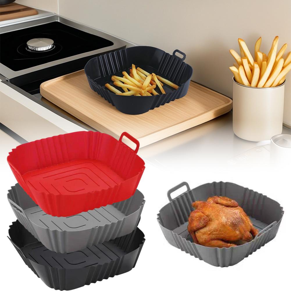 Kitchen And Baking Equipment - بطانة سيليكون قابلة لإعادة الاستخدام للمقلاة
