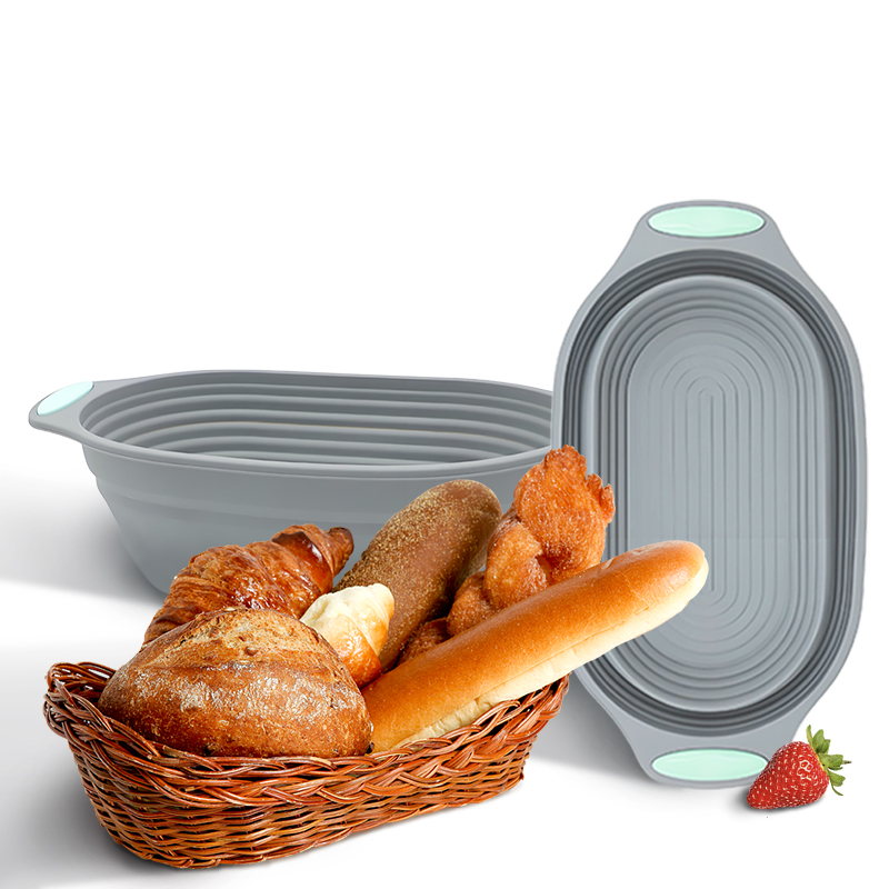 Proofing Basket Banneton - سلة تخمير الخبز السيليكونية القابلة للطي