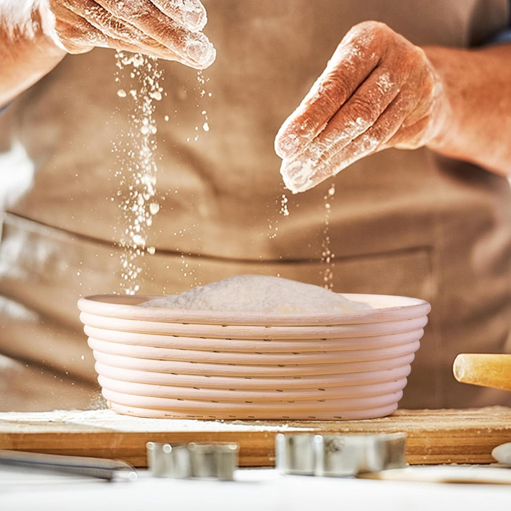 سلة تخمير الخبز، سلال خبز السا - مراجعة Proofing Basket Banneton وسعره