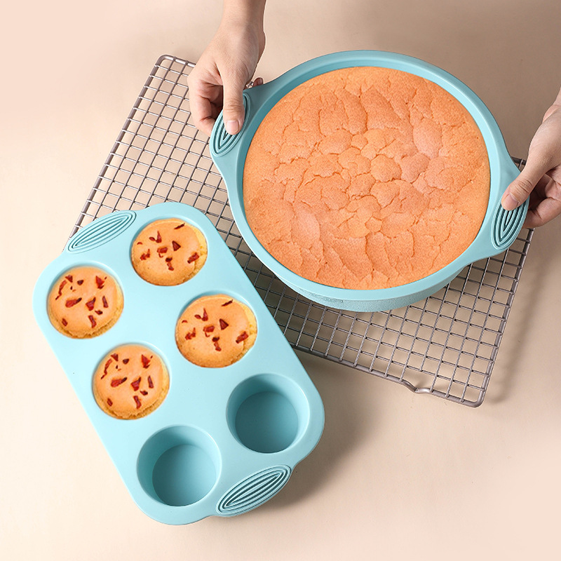 سيليكون كعكة الخبز قوالب مجموع - مراجعة Mini Kitchen Baking وسعره