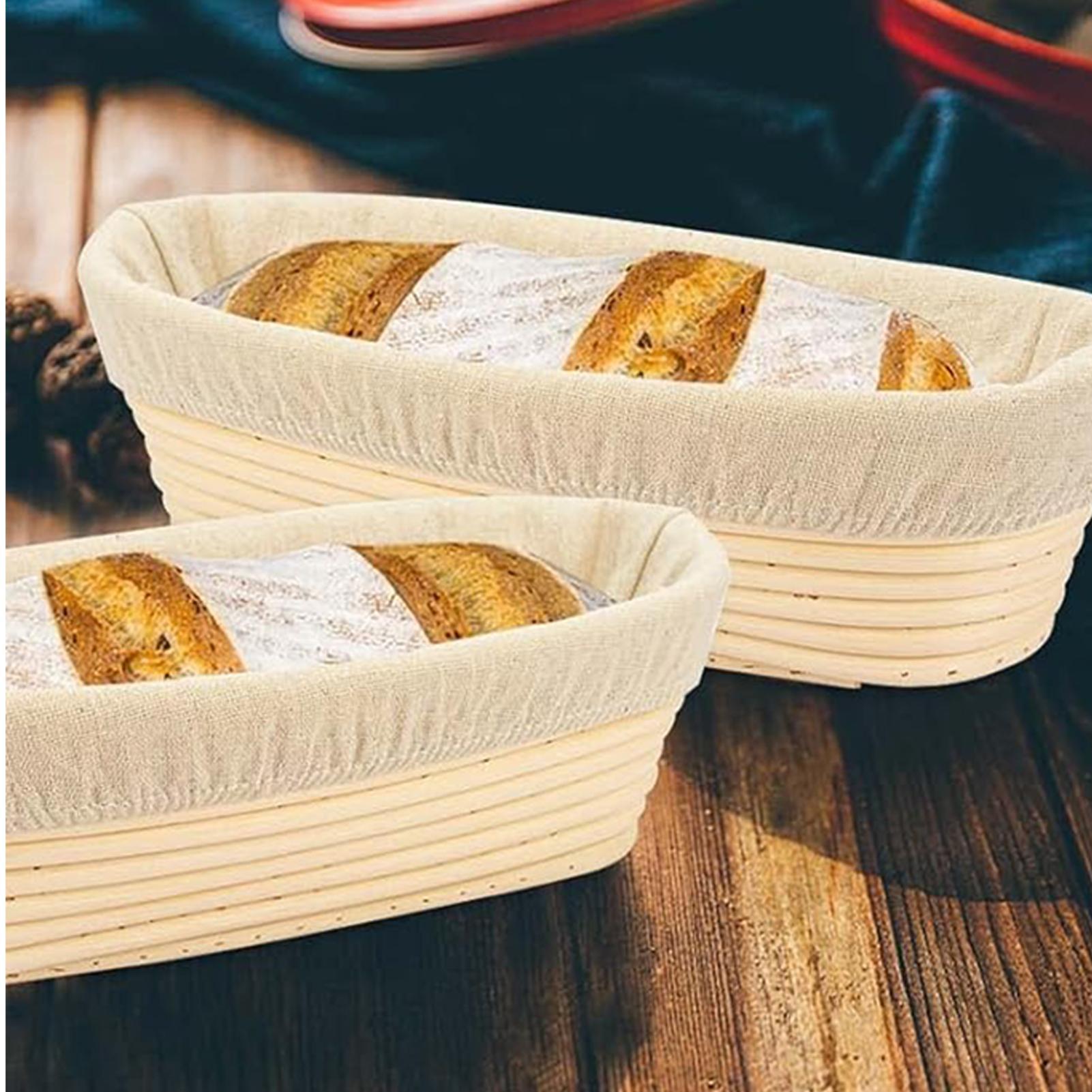 سلة تخمير الخبز المصنوعة يدويً - مراجعة Proofing Basket Banneton وسعره