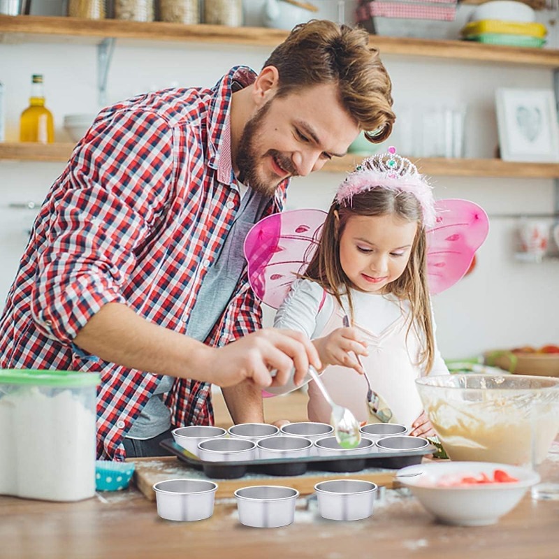 مجموعة من 4 قوالب كيك دائرية،  - مراجعة Mini Kitchen Baking وسعره